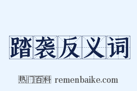 踏袭反义词是什么意思的图片